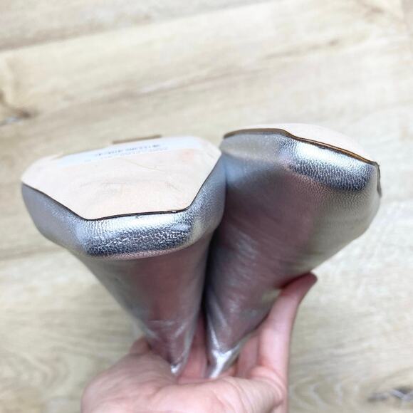 Staud Western Wally Bootie In Silver 7 NWOB - Picture 3 of 8